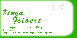 kinga felbert business card